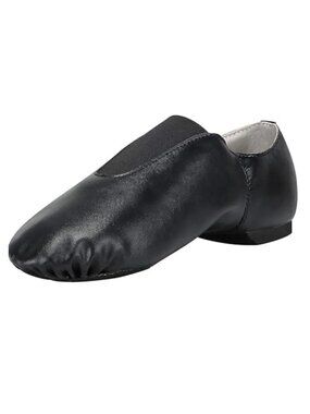 NEW Linodes PU Leather Super Jazz Slip On Split Sole Dance Gymnastics Shoe Youth